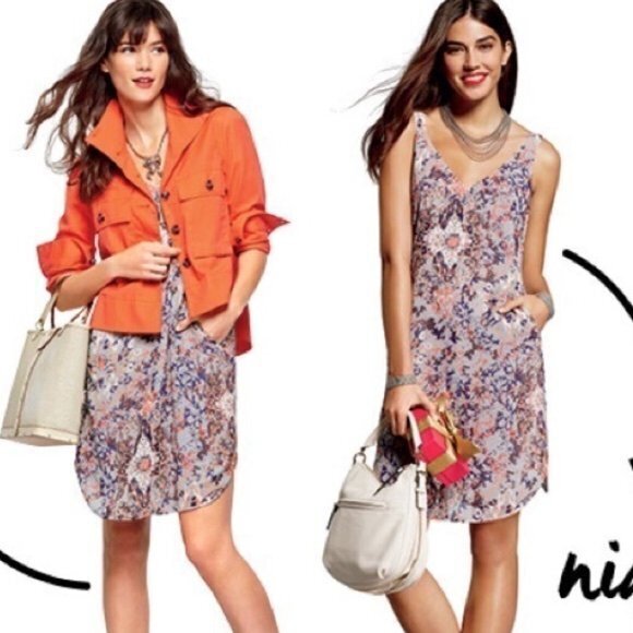 CAbi #5049 Fresco Floral Abstract Sleeveless Shift Dress Womens Size S L… - Picture 1 of 10